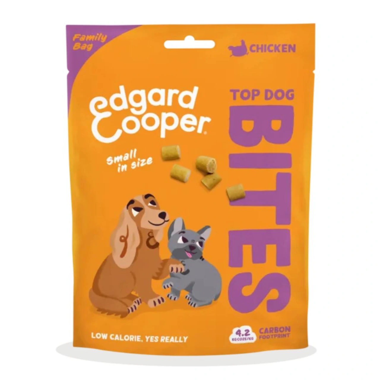Edgard & Cooper Top Dog Bites kylling 120 g - bløde træningsgodbidder